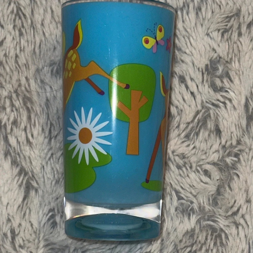 Disney Store Bambi‎ Set of 4 Cups Glasses Thumper Miss Bunny Flower